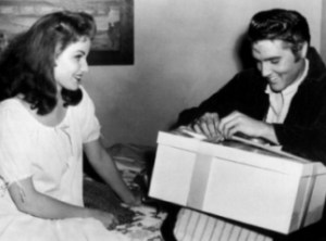 Elvis bday DebraPaget 1958